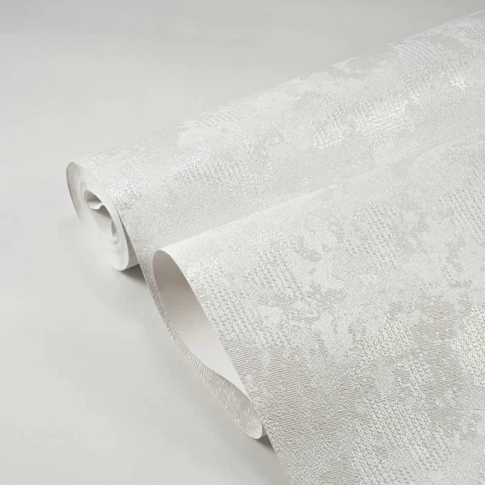 کاغذ دیواری کربن طرح پتینه سفید کد ۱۰۰۰۵