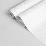 کاغذ دیواری H2O طرح ساده سفید کد 912W